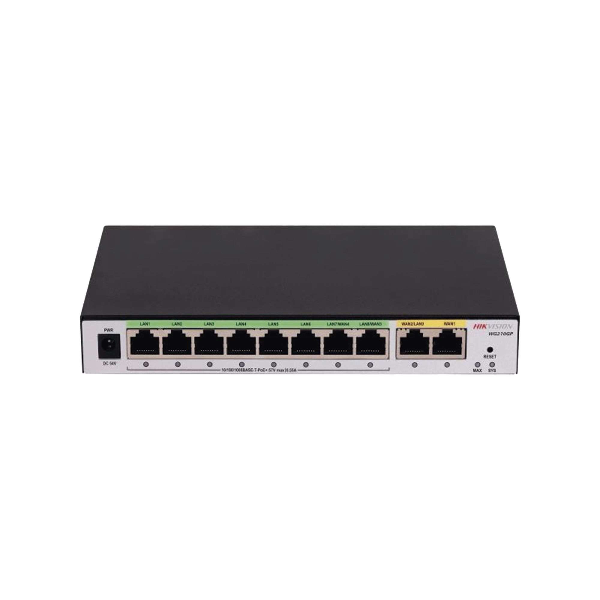 DS-3WG210GP-SI|Router Gigabit PoE+ / Ideal para Access Point (AP) / 8 Puertos Gigabit PoE+ / 2 Puertos WAN / Hasta 200 clientes